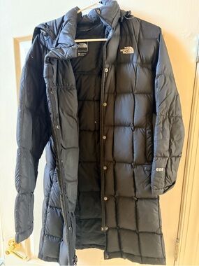The North Face Women’s Black 600 Down Long Puffer Coat